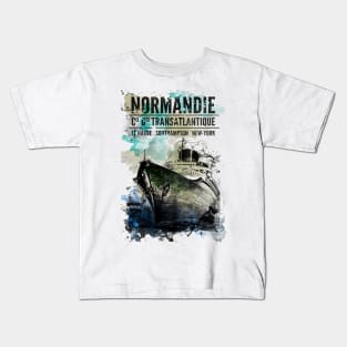 Normandie Cie Gle Transatlantique Kids T-Shirt